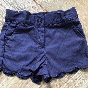 Janie & Jack navy scalloped short